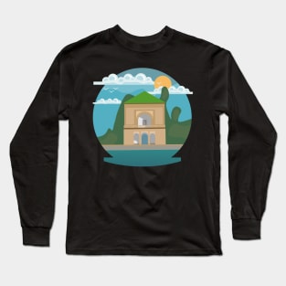 Moroccan Cities illustration, best gift for morocco lovers Long Sleeve T-Shirt